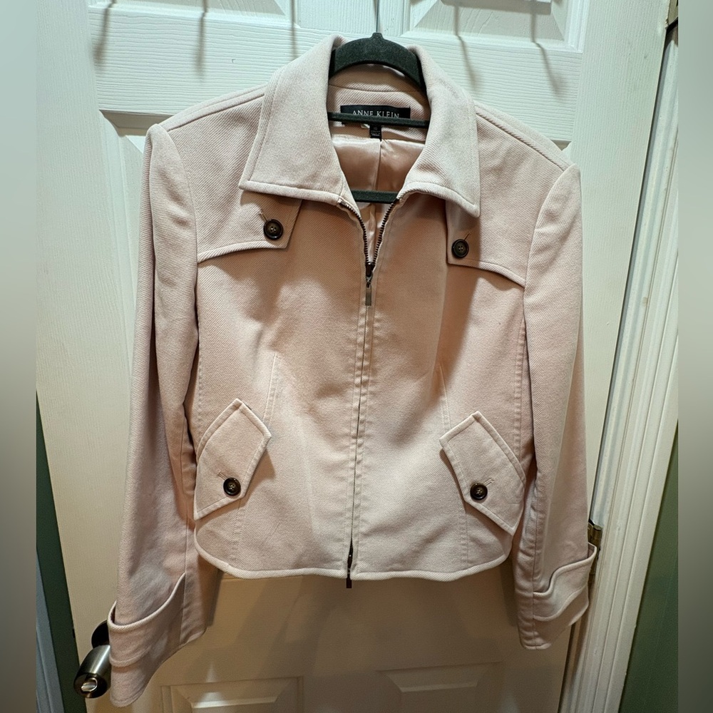 Anne Klein Women's Light Pink Utility Jacket